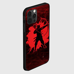 Чехол для iPhone 12 Pro Max Лучник Самурай Кровавый Bloody Samurai, цвет: 3D-черный — фото 2