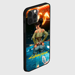 Чехол для iPhone 12 Pro Max Panam сзади Cyberpunk2077, цвет: 3D-черный — фото 2