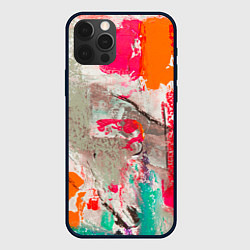 Чехол для iPhone 12 Pro Max Кляксы Моцарта, цвет: 3D-черный