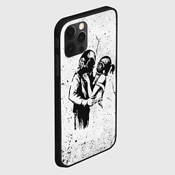 Чехол для iPhone 12 Pro Max BANKSY БЭНКСИ космос, цвет: 3D-черный — фото 2