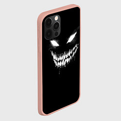 Чехол для iPhone 12 Pro Max Неоновое лицо монстра, цвет: 3D-светло-розовый — фото 2