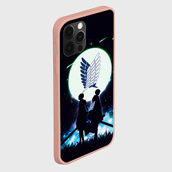 Чехол для iPhone 12 Pro Max Атака Титанов Attack on Titan, Logo, цвет: 3D-светло-розовый — фото 2