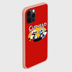 Чехол для iPhone 12 Pro Max Cuphead and Mugman Gamers, цвет: 3D-светло-розовый — фото 2