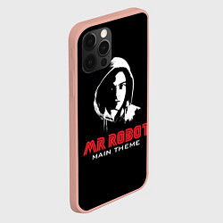 Чехол для iPhone 12 Pro Max MR ROBOT Хакер, цвет: 3D-светло-розовый — фото 2