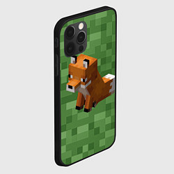 Чехол для iPhone 12 Pro Max Лиса из Minecraft, цвет: 3D-черный — фото 2
