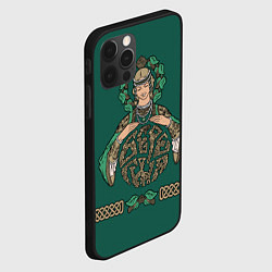 Чехол для iPhone 12 Pro Max Древнеславянская богиня Берегиня, цвет: 3D-черный — фото 2