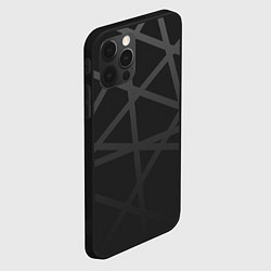 Чехол для iPhone 12 Pro Max ГЕОМЕТРИЧЕСКИЙ ПАТТЕРН ЧЕРНЫЙ, цвет: 3D-черный — фото 2