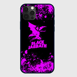 Чехол для iPhone 12 Pro Max Black Sabbath metal, цвет: 3D-черный