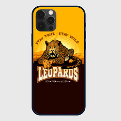 Чехол для iPhone 12 Pro Max LEOPARDS, цвет: 3D-черный