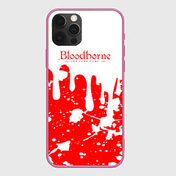 Чехол для iPhone 12 Pro Max BLOODBORNE брызги, цвет: 3D-малиновый