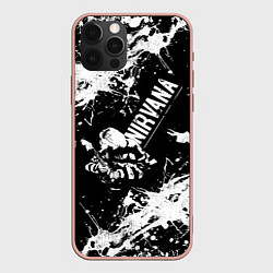 Чехол для iPhone 12 Pro Max NIRVANA краска, цвет: 3D-светло-розовый