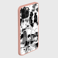 Чехол для iPhone 12 Pro Max Psycho Pass pattern, цвет: 3D-светло-розовый — фото 2