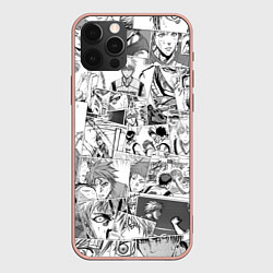 Чехол для iPhone 12 Pro Max Kuroko no Basket pattern, цвет: 3D-светло-розовый