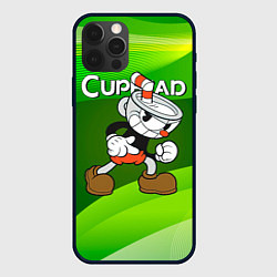 Чехол для iPhone 12 Pro Max Хитрая чашечка cuphead, цвет: 3D-черный