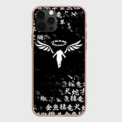 Чехол для iPhone 12 Pro Max WALHALLA TEAM BLACK WHITE ЛОГО ТОКИЙСКИЕ МСТИТЕЛИ, цвет: 3D-светло-розовый