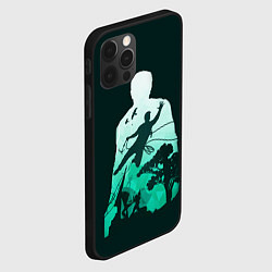Чехол для iPhone 12 Pro Max Uncharted Силуэт, цвет: 3D-черный — фото 2