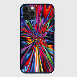 Чехол для iPhone 12 Pro Max Color pattern Impressionism, цвет: 3D-черный