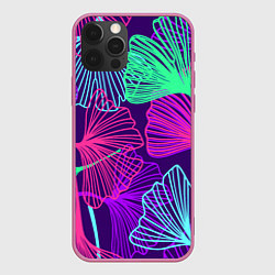 Чехол для iPhone 12 Pro Max Neon color pattern Fashion 2023, цвет: 3D-малиновый