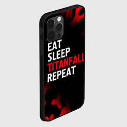 Чехол для iPhone 12 Pro Max Eat Sleep Titanfall Repeat Милитари, цвет: 3D-черный — фото 2