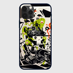 Чехол для iPhone 12 Pro Max Cyber pattern Skull Vanguard Fashion, цвет: 3D-черный