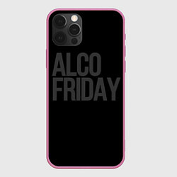 Чехол для iPhone 12 Pro Max Alco friday, цвет: 3D-малиновый