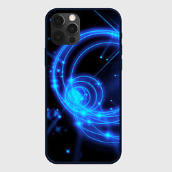 Чехол для iPhone 12 Pro Max Неоновый космос Neon space, цвет: 3D-черный