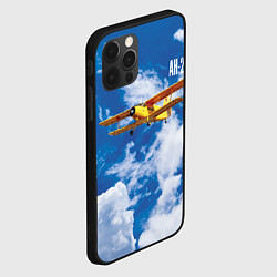 Чехол для iPhone 12 Pro Max Гражданский самолет Ан-2, цвет: 3D-черный — фото 2