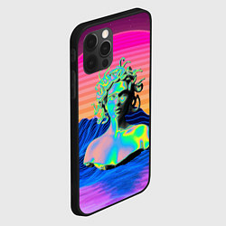 Чехол для iPhone 12 Pro Max Gorgon Medusa Vaporwave Neon Mountains, цвет: 3D-черный — фото 2