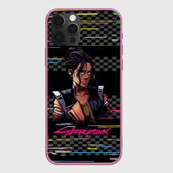 Чехол для iPhone 12 Pro Max Панам Cyberpunk 2077, цвет: 3D-малиновый