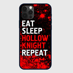 Чехол для iPhone 12 Pro Max Eat Sleep Hollow Knight Repeat Арт, цвет: 3D-черный