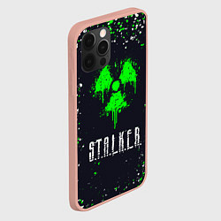Чехол для iPhone 12 Pro Max Stalker сталкер брызги, цвет: 3D-светло-розовый — фото 2
