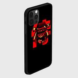 Чехол для iPhone 12 Pro Max Самурай Кандзи, цвет: 3D-черный — фото 2