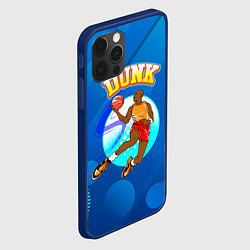 Чехол для iPhone 12 Pro Max Dunk баскетболист, цвет: 3D-тёмно-синий — фото 2