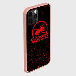 Чехол для iPhone 12 Pro Max The prodigy красные бразги, цвет: 3D-светло-розовый — фото 2