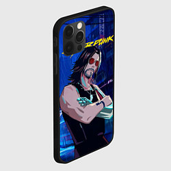 Чехол для iPhone 12 Pro Max Johnny Cyberpunk2077, цвет: 3D-черный — фото 2