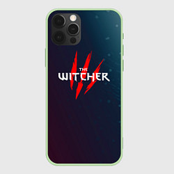 Чехол для iPhone 12 Pro Max THE WITCHER ВЕДЬМАК Минимализм, цвет: 3D-салатовый