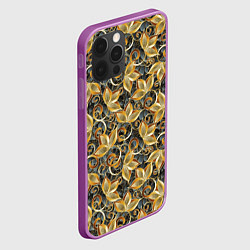 Чехол для iPhone 12 Pro Max Текстурные узоры, цвет: 3D-сиреневый — фото 2