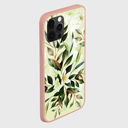 Чехол для iPhone 12 Pro Max Цветы Липовый Сад, цвет: 3D-светло-розовый — фото 2