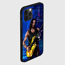 Чехол для iPhone 12 Pro Max Гитарист Johnny cyberpunk2077, цвет: 3D-черный — фото 2