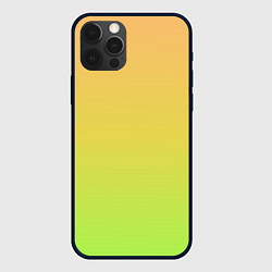 Чехол для iPhone 12 Pro Max GRADIEND YELLOW-GREEN, цвет: 3D-черный