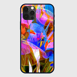 Чехол iPhone 12 Pro Max Красочный цветочный паттерн Лето Colorful floral p