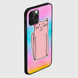 Чехол для iPhone 12 Pro Max Розовая кошечка, цвет: 3D-черный — фото 2