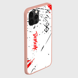 Чехол для iPhone 12 Pro Max Берсерк - Berserk logo elements, цвет: 3D-светло-розовый — фото 2