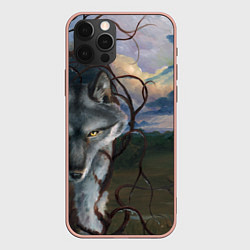 Чехол для iPhone 12 Pro Max IN COLD wolf without logo, цвет: 3D-светло-розовый