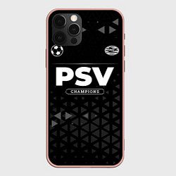 Чехол для iPhone 12 Pro Max PSV Champions Uniform, цвет: 3D-светло-розовый