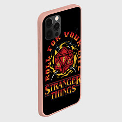 Чехол для iPhone 12 Pro Max HFC STRANGER THINGS, цвет: 3D-светло-розовый — фото 2