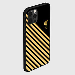 Чехол для iPhone 12 Pro Max Liverpool ливерпуль полосы, цвет: 3D-черный — фото 2