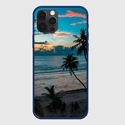 Чехол для iPhone 12 Pro Max Вечерний остров, цвет: 3D-тёмно-синий