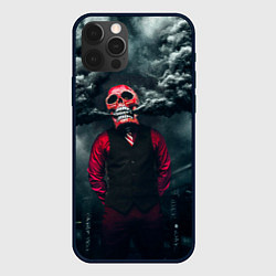 Чехол для iPhone 12 Pro Max Smoke Дым Skull, цвет: 3D-черный