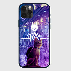 Чехол для iPhone 12 Pro Max Stray: Viloet Logo, цвет: 3D-черный